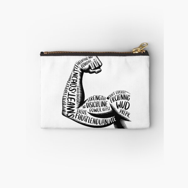 Item preview, Typographic Strength Flexing Arm Art designed and sold by quietvisualsco.