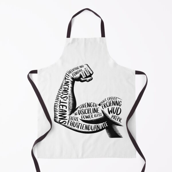 Item preview, Typographic Strength Flexing Arm Art designed and sold by quietvisualsco.