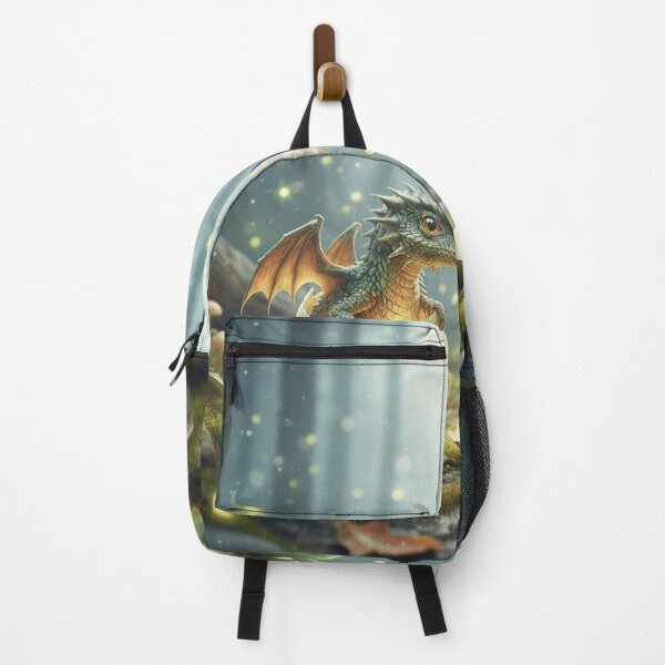 Item preview,  baby dragon hatching with frog watching in the forest designed and sold by Fairy's and Dragons .