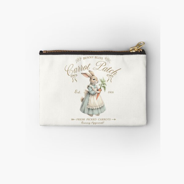 Item preview, Miss Easter rabbit holding a carrot, vintage designed and sold by Coolparrotgirl.