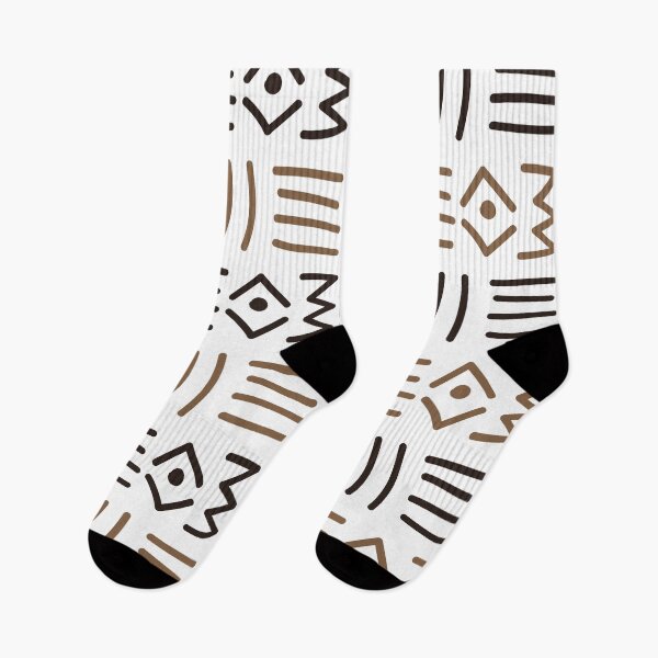 Item preview, Traditional Bogolan Pattern from Mali - Chic Ethnic Art designed and sold by Wolagno.