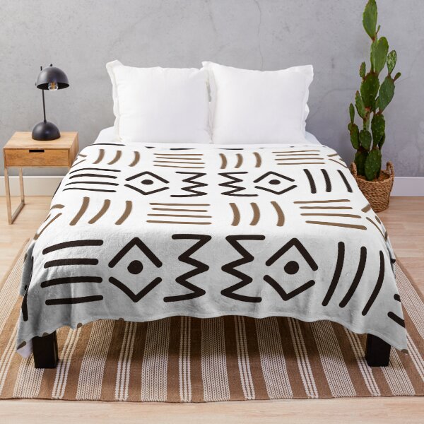 Item preview, Traditional Bogolan Pattern from Mali - Chic Ethnic Art designed and sold by Wolagno.