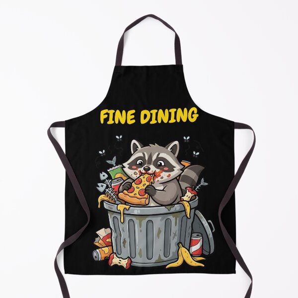 Item preview, Fine Dining Raccoon - Funny Trash Panda Eating Pizza Meme designed and sold by KimSnow Studio.