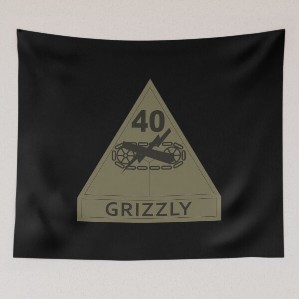 Item preview, Army - SSI - 40th Armored Division w Name Tape - Subdued X 300 designed and sold by Military Insignia Products.