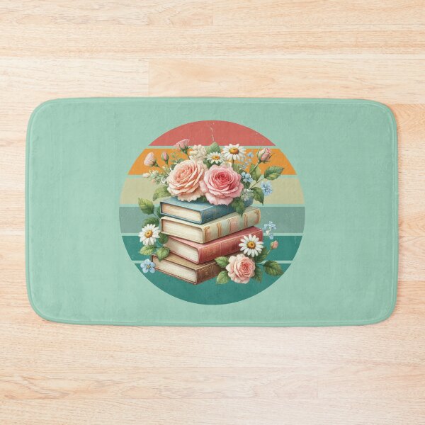 Item preview, Vintage books with vintage flowers designed and sold by Rbnano.