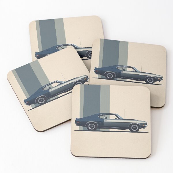 Item preview, V8 Muscle Legend - 60s Fastback Silhouette - Minimalist Automotive Art designed and sold by Paddock Palette.