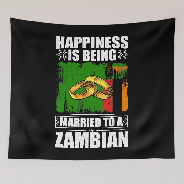 Item preview, Happiness Is Being Married To A Zambian  designed and sold by GabbyKash.