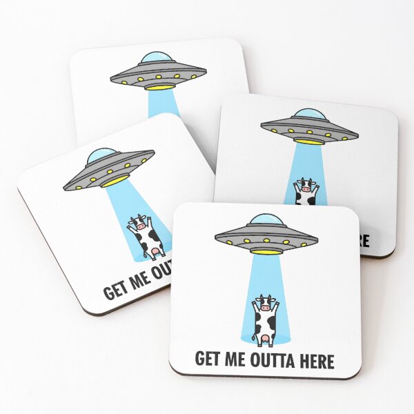 Item preview, Get Me Outta Here - UFO Cow Design designed and sold by ziizart.