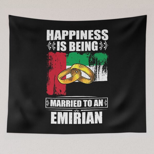 Item preview, Happiness Is Being Married To An Emirian  designed and sold by GabbyKash.
