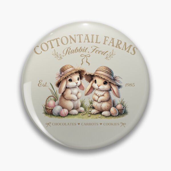 Item preview, Cottontail farms, cute easter bunny with basket, vintage designed and sold by Coolparrotgirl.