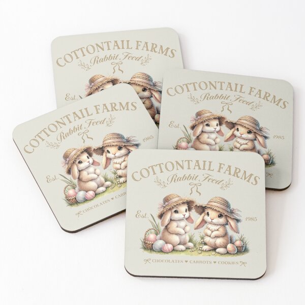 Item preview, Cottontail farms, cute easter bunny with basket, vintage designed and sold by Coolparrotgirl.