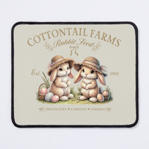 Item preview, Cottontail farms, cute easter bunny with basket, vintage designed and sold by Coolparrotgirl.
