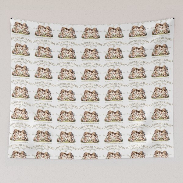 Item preview, Cottontail farms, cute easter bunny with basket, vintage designed and sold by Coolparrotgirl.