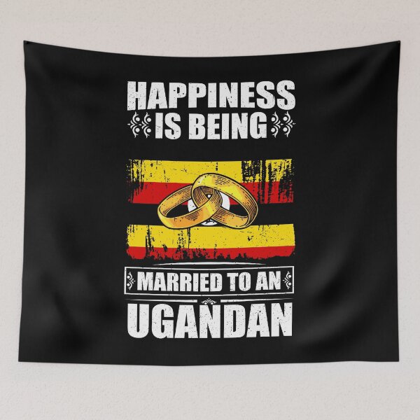 Item preview, Happiness Is Being Married To An Ugandan   designed and sold by GabbyKash.