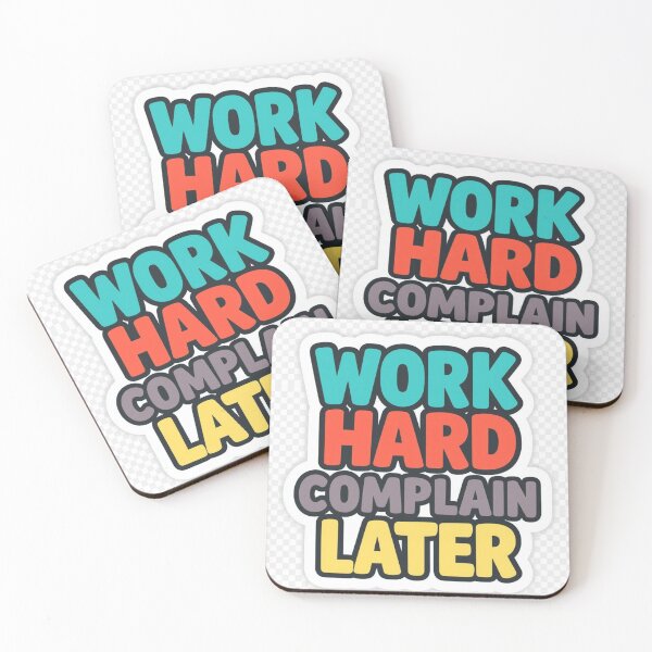 Item preview, Work Hard Complain Later Funny Motivational Quote Shirt, Hustle Mindset Typography Design designed and sold by guchieworldcollection.