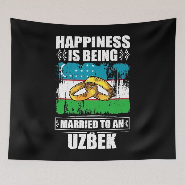 Item preview, Happiness Is Being Married To An Uzbek  designed and sold by GabbyKash.