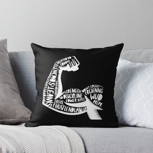 Item preview, Typographic Strength Flexing Arm Art designed and sold by quietvisualsco.