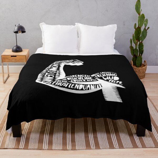 Item preview, Typographic Strength Flexing Arm Art designed and sold by quietvisualsco.
