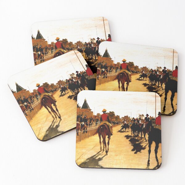 Item preview, Race Horses Before Grandstand: A Thrilling Pre-Race Moment  designed and sold by artdesignsnow.
