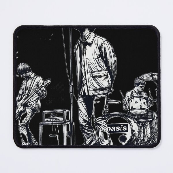 Item preview, Minimalist Line Art Of Oasis Performing Retro Britpop Band designed and sold by tshirtartwork.