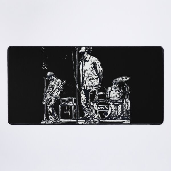 Item preview, Minimalist Line Art Of Oasis Performing Retro Britpop Band designed and sold by tshirtartwork.