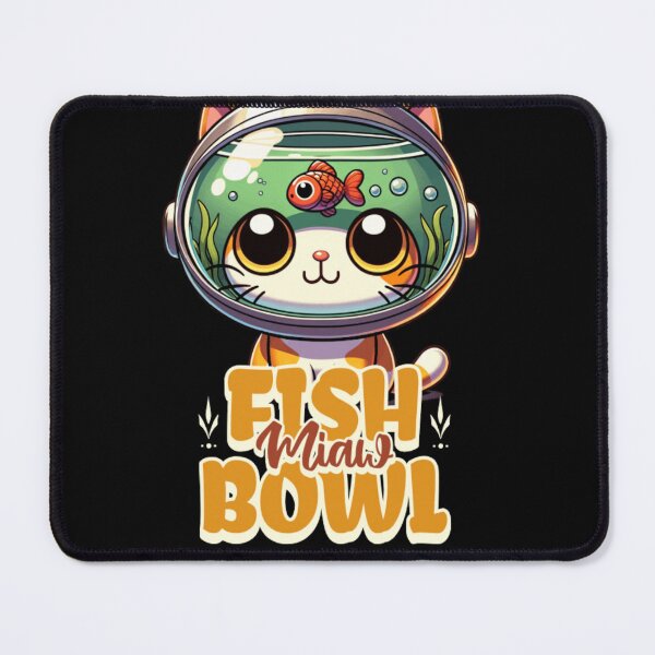 Item preview, Kawaii Fishbowl Cat Astronaut - Whimsical Fish Miaw Bowl designed and sold by GenZFashion000.