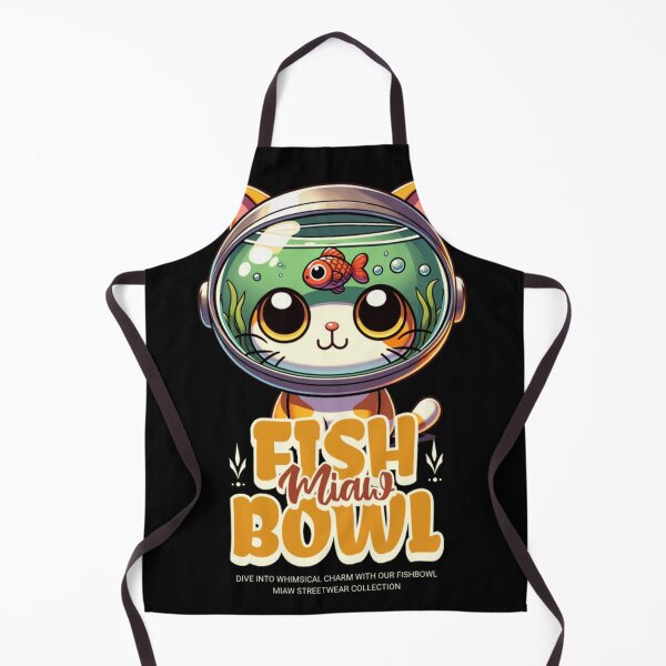 Item preview, Kawaii Fishbowl Cat Astronaut - Whimsical Fish Miaw Bowl designed and sold by GenZFashion000.