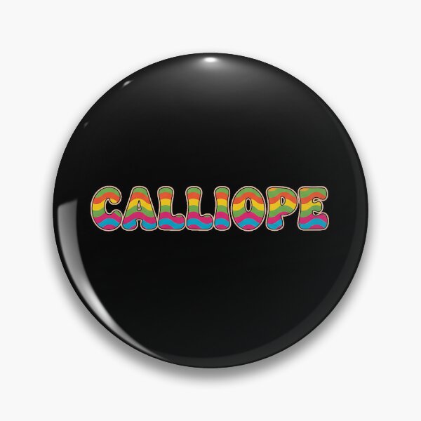 Item preview, ❤️ Calliope Personalized Name Wavy Retro Shirt, Coffee Mug, Sticker Gift designed and sold by HelixPedia.