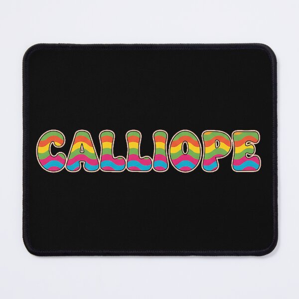 Item preview, ❤️ Calliope Personalized Name Wavy Retro Shirt, Coffee Mug, Sticker Gift designed and sold by HelixPedia.
