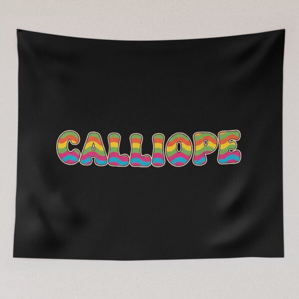 Item preview, ❤️ Calliope Personalized Name Wavy Retro Shirt, Coffee Mug, Sticker Gift designed and sold by HelixPedia.