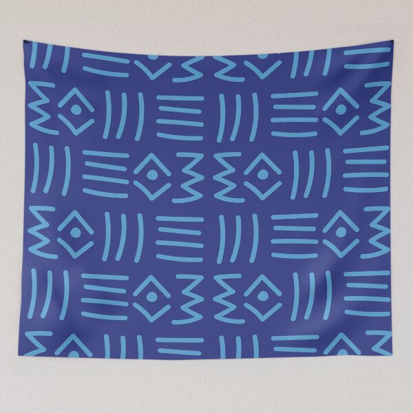 Item preview, Traditional Bogolan Pattern from Mali - Chic Ethnic Art designed and sold by Wolagno.