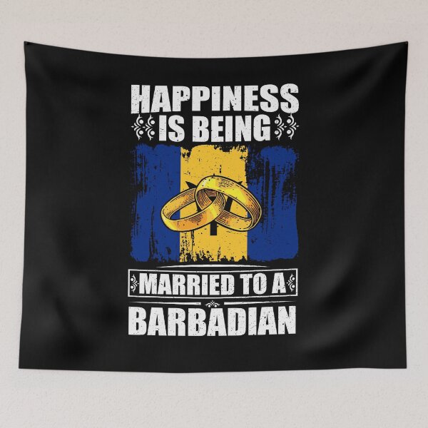 Item preview, Happiness Is Being Married To A Barbadian  designed and sold by GabbyKash.