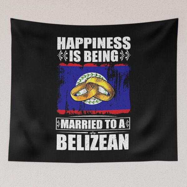 Item preview, Happiness Is Being Married To A Belizean  designed and sold by GabbyKash.