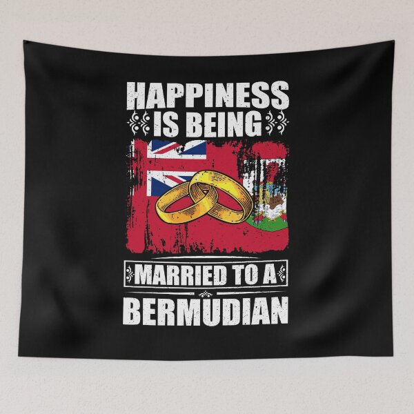Item preview, Happiness Is Being Married To A Bermudian  designed and sold by GabbyKash.