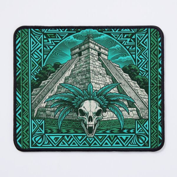 Item preview, Mesoamerican Skull Pyramid Art designed and sold by myforestfog.