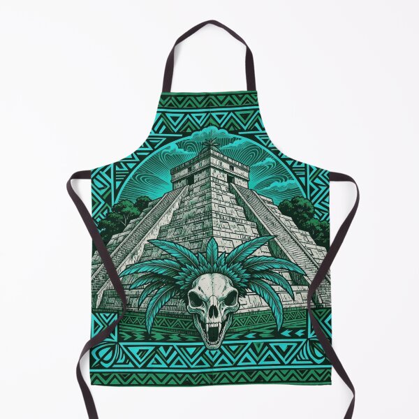 Item preview, Mesoamerican Skull Pyramid Art designed and sold by myforestfog.