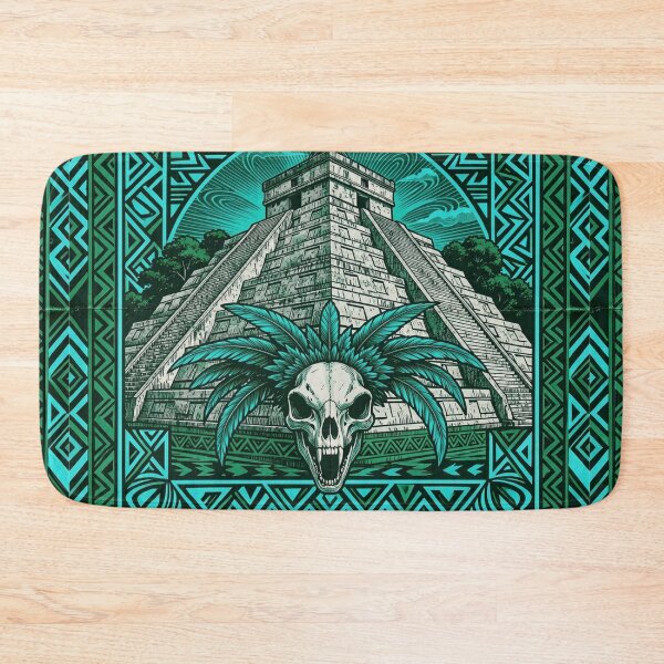 Item preview, Mesoamerican Skull Pyramid Art designed and sold by myforestfog.