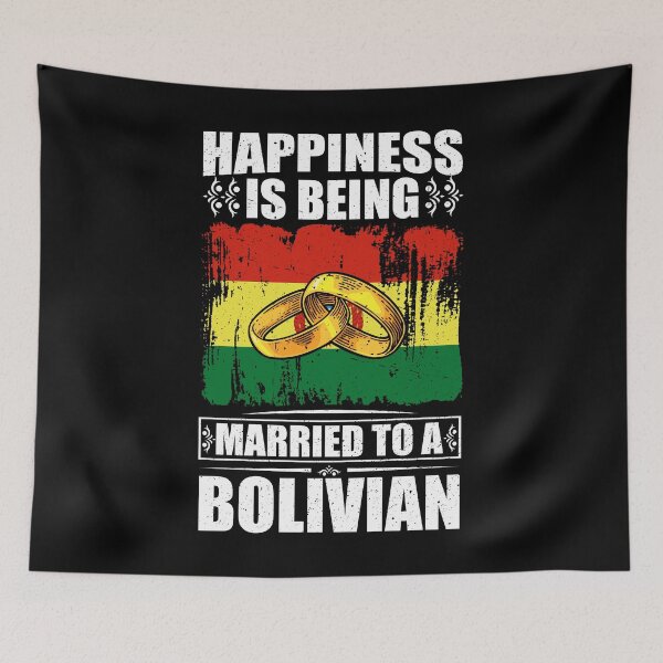 Item preview, Happiness Is Being Married To A Bolivian  designed and sold by GabbyKash.