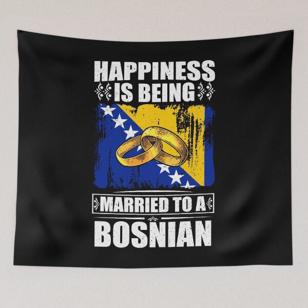 Item preview, Happiness Is Being Married To A Bosnian  designed and sold by GabbyKash.