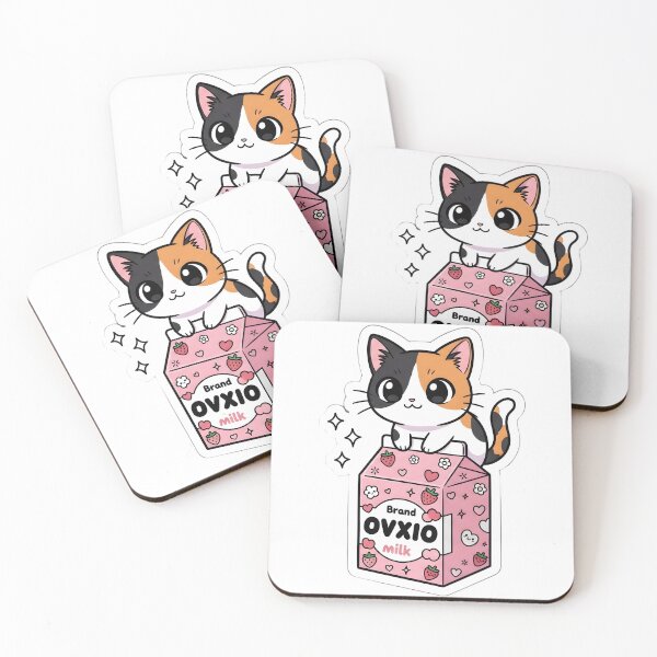 Item preview, Kawaii Calico Cat Strawberry Milk Aesthetic Box designed and sold by OVXIO.