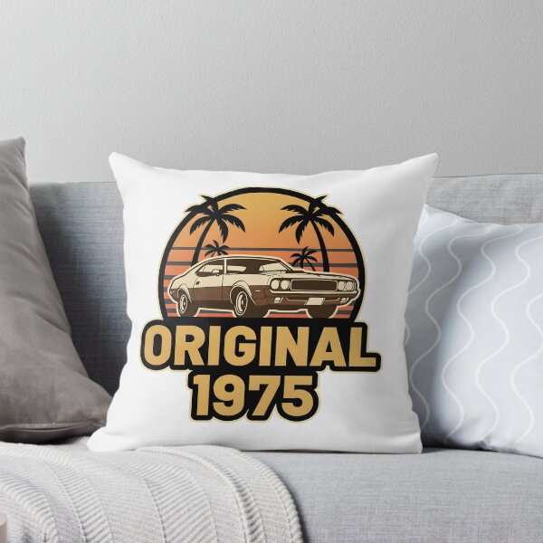Item preview, Original 1975 – Retro Muscle Car with Palm Trees & Sunset designed and sold by TimelessCW.