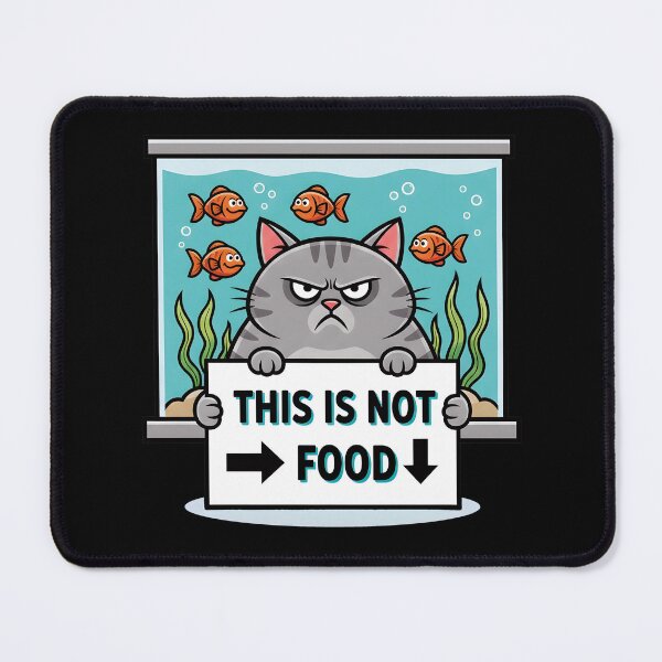Item preview, Funny Cat Aquarium T-Shirt - This Is Not Food Grumpy Cat Fish Tank Design designed and sold by TankTherapyArt.