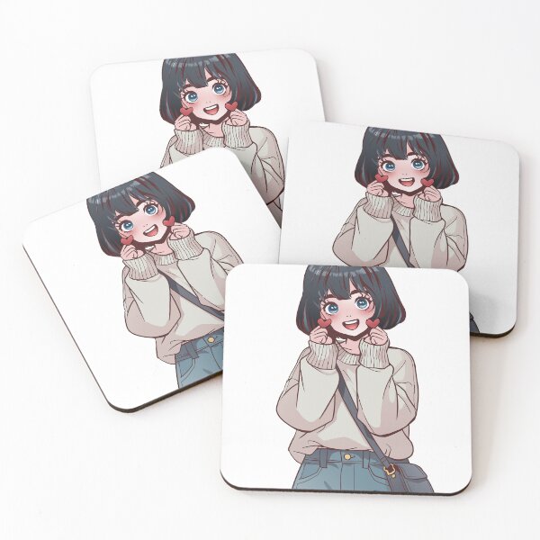 Item preview, Cute Kawaii Girl Heart Sticker designed and sold by Prederico.