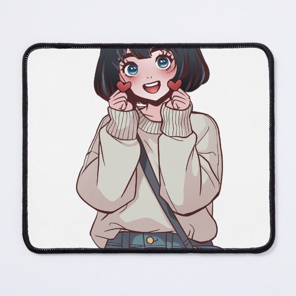 Item preview, Cute Kawaii Girl Heart Sticker designed and sold by Prederico.