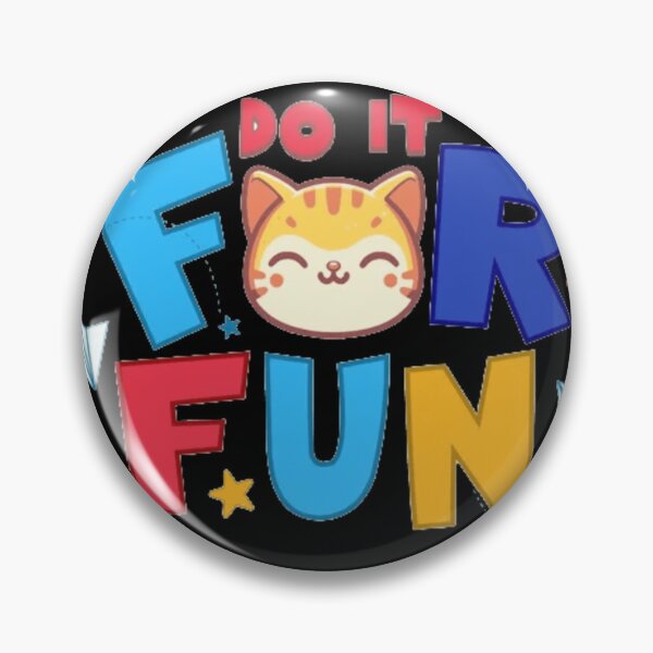 Item preview, Do It For Fun - Cute Kawaii Cat & Colorful Typography designed and sold by GenZFashion000.