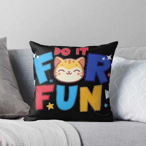 Item preview, Do It For Fun - Cute Kawaii Cat & Colorful Typography designed and sold by GenZFashion000.