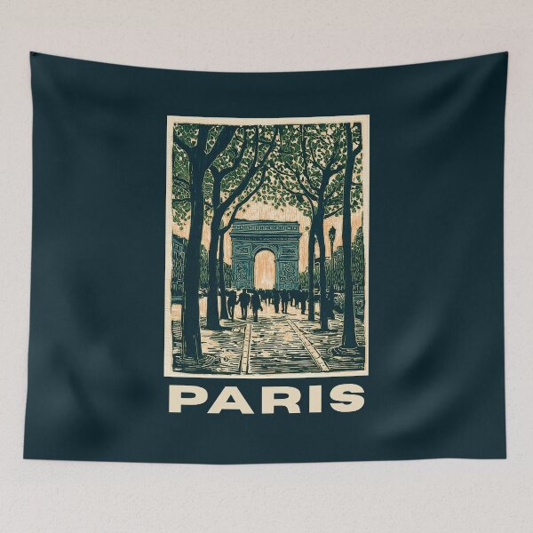 Item preview, A Travel Print of Paris - France designed and sold by StudioRedKoala.
