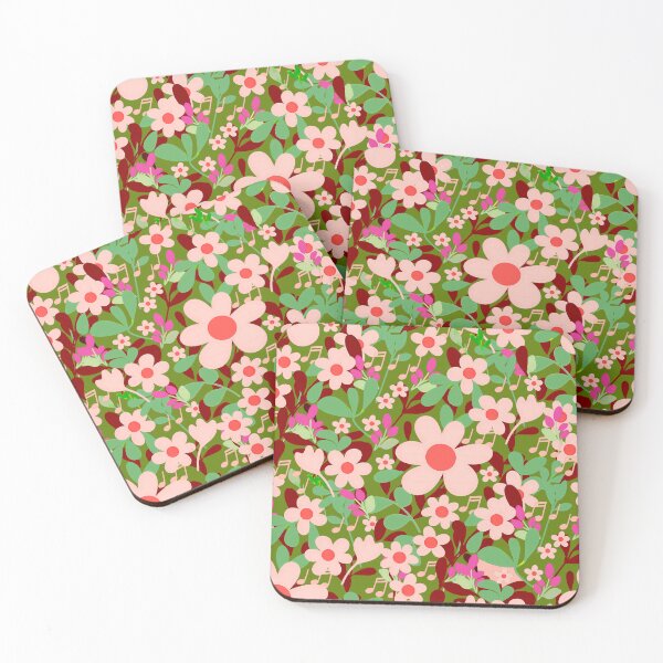 Item preview, Pastel Daisy Garden Music Pattern designed and sold by Clara Fruggeri.
