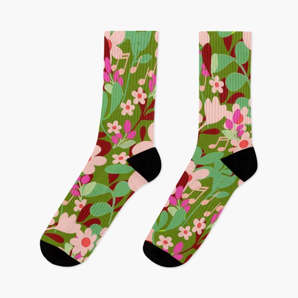 Item preview, Pastel Daisy Garden Music Pattern designed and sold by Clara Fruggeri.