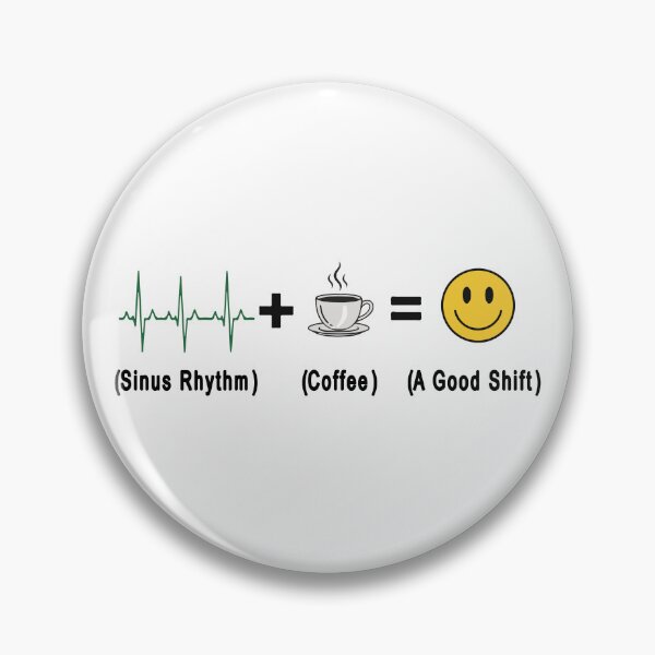 Item preview, Nurse Equation Sinus Rhythm Coffee - Funny Cardiac Nurse Art designed and sold by CrewGifted.